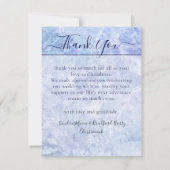 3 Foto Collage Blue Water Sand Dollar Hochzeit Dankeskarte (Rückseite)