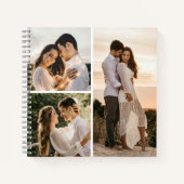 3 Foto Collage Checklist Hochzeitsplaner Notizblock (Vorderseite)
