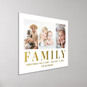 3 Foto Collage Family Keepake Elegant Minimalistis Foliendrucke (Ablage )