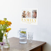 3 Foto Collage Family Keepake Elegant Minimalistis Foliendrucke (Ablage(Küche))