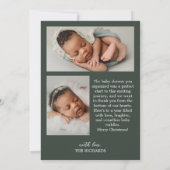 3 Foto Collage Geburtshinweis Kinderdusche Ankündigung (Rückseite)