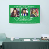 3 Foto Collage Glückwunsch Grad 2023 Grün Banner (Messeveranstaltung)