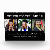 3 Foto Collage Glückwunschs Pandemic Graduate 2022 (Vorderseite)