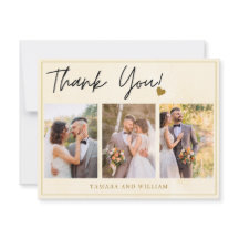 3 Foto Collage Gold Aquarellfarben Blumenhochzeit