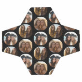 3 Foto Collage Halbbrick Muster - schwarzer Kreis Fußball (Flach)