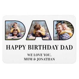 3 Foto Collage Happy Geburtstag Vater Foto Cutout Magnet
