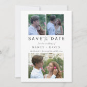 3 Foto-Collage Hochzeit Save The Date (Vorderseite)