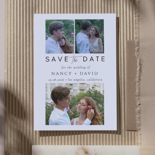 3 Foto-Collage Hochzeit Save The Date