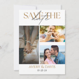 3-Foto-Collage-Hochzeit-Save-the-Date-Einladung Save The Date