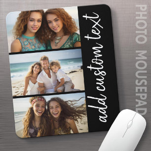 3-Foto-Collage - Horizontale Bilder mit individuel Mousepad