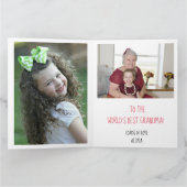 3 Foto Collage Liebe Sie Oma Happy Birthday Karte (Innenseite)