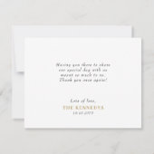 3 Foto Collage Liebe und Dank Hochzeit Dankeskarte (Rückseite)