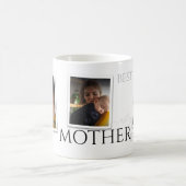 3 Foto Collage Mama Familienmüttertag Kaffeetasse (Mittel)