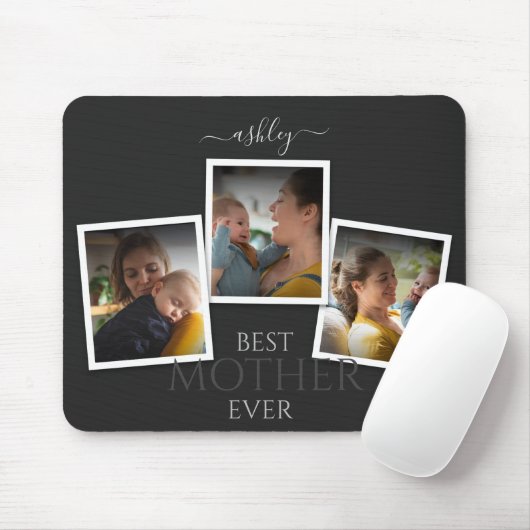 3 Foto Collage Mama Familienmüttertag Mousepad (Mit Mouse)