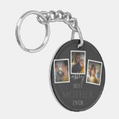 3 Foto Collage Mama Familienmüttertag Schlüsselanhänger (Vorderseite links)