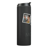 3 Foto Collage Mama Familienmüttertag Thermosbecher (Nach links gedreht)