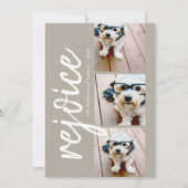 3 Foto Collage Minimal Freude frohe Weihnachten (Vorderseite)