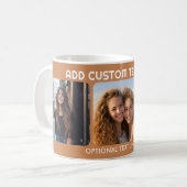 3-Foto-Collage mit 2 Plätzen für Text Kaffeetasse (Vorderseite Links)