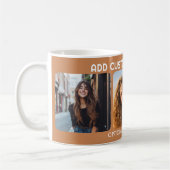 3-Foto-Collage mit 2 Plätzen für Text Kaffeetasse (Links)