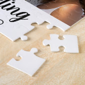 3-Foto-Collage mit Skripttext - schwarz weiß Puzzle (Seite)