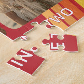 3-Foto-Collage mit trendigem Bounce-Script Puzzle (Seite)