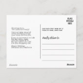 3 Foto Collage - Moderne frohe Weihnachtsfeier Postkarte (Rückseite)