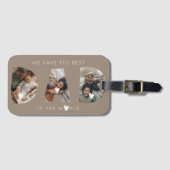 3 Foto Collage Papa Gepäckanhänger (Vorderseite (Horizontal))