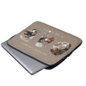 3 Foto Collage Papa Laptopschutzhülle (Vorne Knopf)