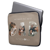 3 Foto Collage Papa Laptopschutzhülle (Vorderseite Links)