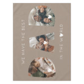 3 Foto Collage Papa Tischdecke (Vorderseite)