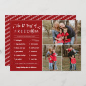 3 Foto Collage Post Covid Funny Weihnachten (Vorne/Hinten)