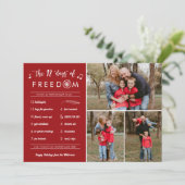 3 Foto Collage Post Covid Funny Weihnachten (Stehend Vorderseite)