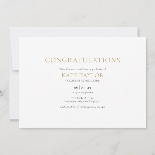 3 Foto Collage RN Krankenpflege Graduierungsparty Einladung (Rückseite)