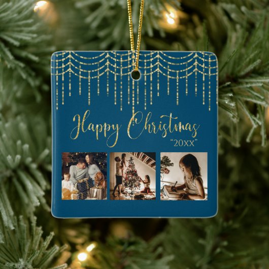 3 Foto Collage Rustic Garland Keramik Cera Keramikornament (Baum)