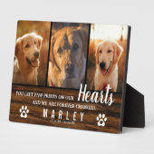 3 Foto Collage Rustic Pet Loss Memorial Fotoplatte (Seite)