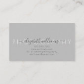 3 Foto Collage Simple Modern Elegante Fotograf Visitenkarte (Rückseite)