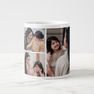 3-Foto-Collage-Tasse Personalisiertes Muttertag Jumbo-Tasse