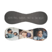 3 Foto Collage Vatertag Liebe Papa grau Baseball (Paneele)