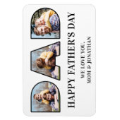 3 Foto Collage Vatertag Vater Foto Cutout Magnet (Vertikal)