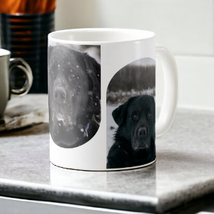 3-Foto-Collage-Vorlage personalisiert Kaffeetasse