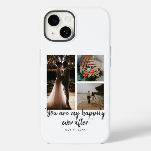 3 Foto Collage Wedding Jahreszitat Case-Mate iPhone 14 Hülle