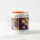 3 Foto Collage World'ld's Best Mama Coffee Tasse (Vorderseite Links)