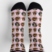 3 Foto Dachshund Crew Socken (Oben)
