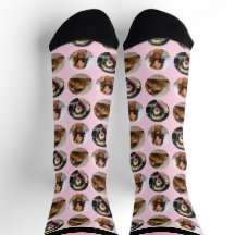 3 Foto-Dachshund-Crew-Socken