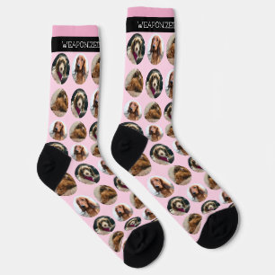 3 Foto Dackel Crew Socken