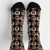 3 Foto Dackel Crew Socken (Oben)