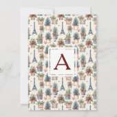 3 Foto Eiffelturm, Topiaries Paris Weihnachten (Rückseite)