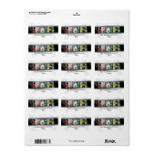 3-Foto-Filmstreifen personalisiertes Foto Adressaufkleber (Vorne)