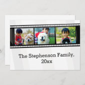 3-Foto-Filmstreifen personalisiertes Foto Einladung (Vorne/Hinten)
