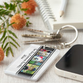 3-Foto-Filmstreifen personalisiertes Foto Schlüsselanhänger (Vorderseite rechts)